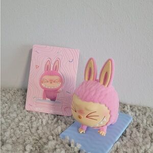 Sweating lazy yoga Labubu the Monsters